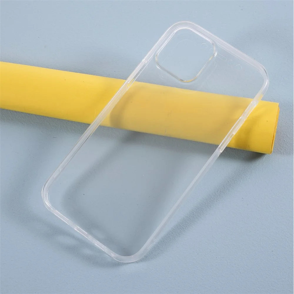 Hybrid PET + TPU + Acrylic Clear Full Coverage Shell Case for iPhone 12 Pro/12 - 6