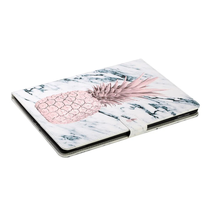 Pattern Printing Wallet Stand Leather Tablet Case for iPad Air 10.5 inch (2019)/iPad 10.2 (2021)/(2020)/(2019) - Pineapple - 4