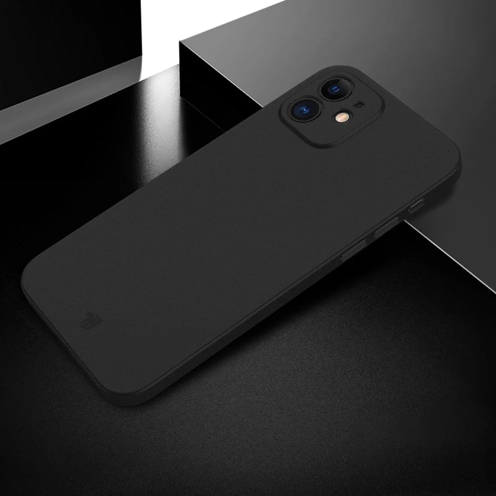 X-LEVEL Wing Series PP Shell Ultra-slim Matte Cell Phone Case for iPhone 12 - Black - 2