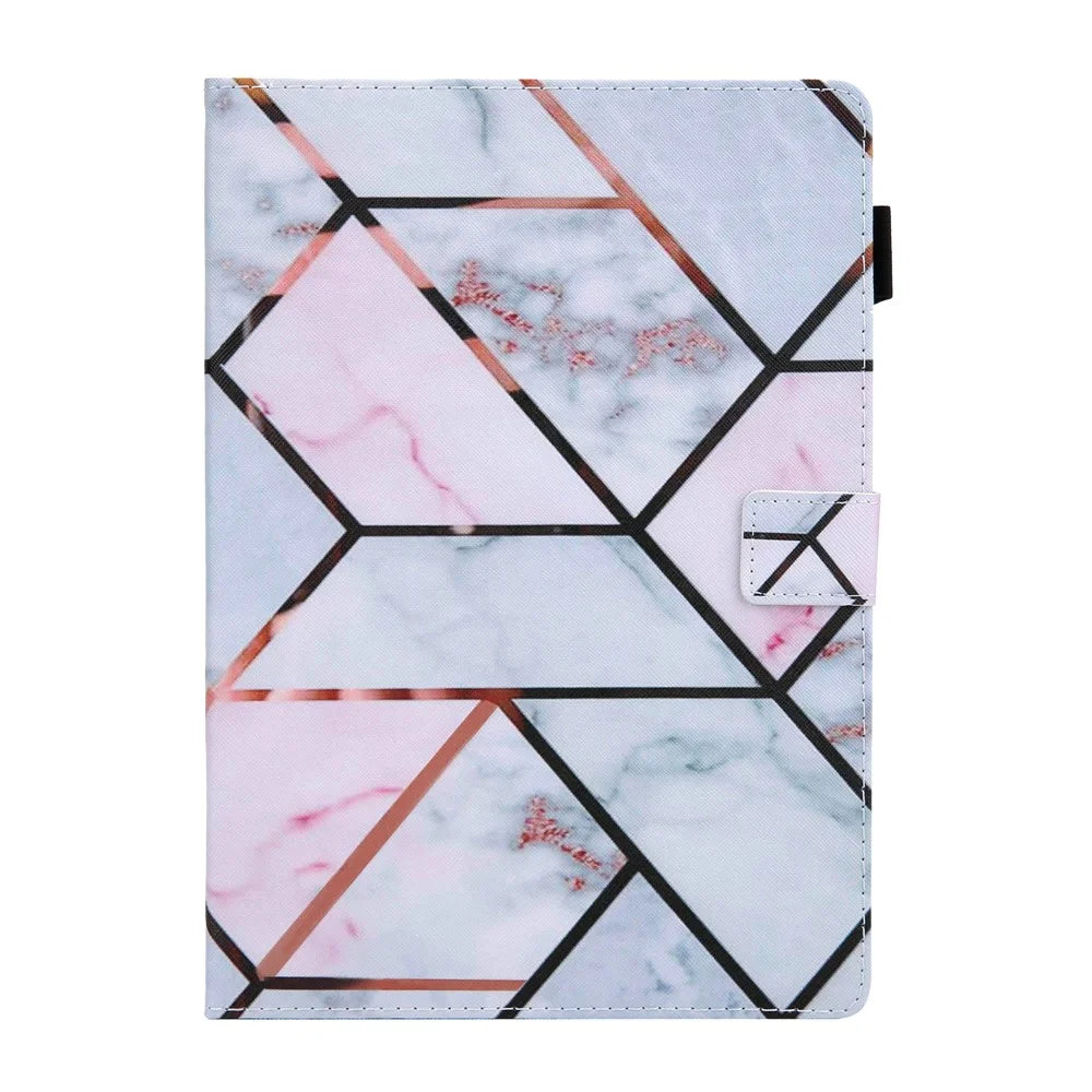 Patterned Leather Stand Smart Case for iPad Air 10.5 inch (2019)/iPad Pro 10.5-inch (2017)/iPad 10.2 (2021)/(2020)/(2019) - Marble Texture - 6