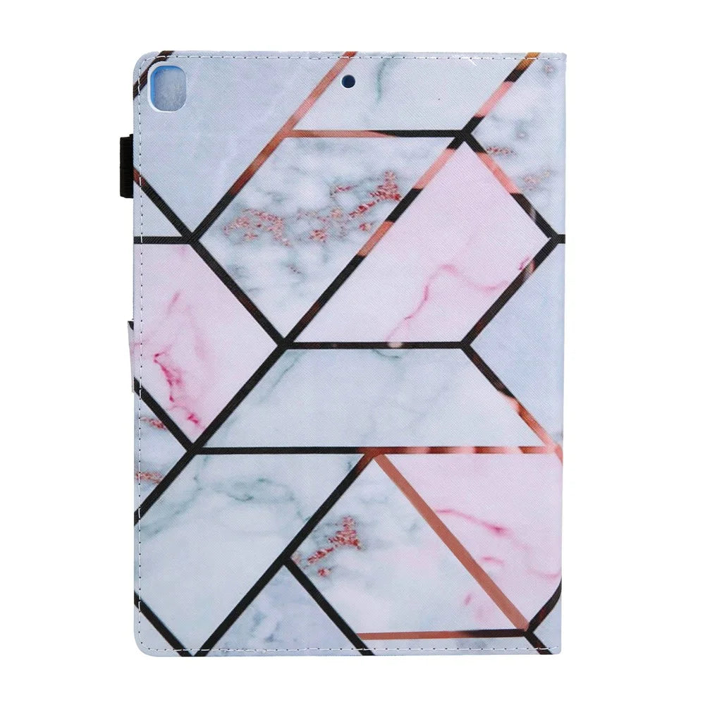 Patterned Leather Stand Smart Case for iPad Air 10.5 inch (2019)/iPad Pro 10.5-inch (2017)/iPad 10.2 (2021)/(2020)/(2019) - Marble Texture - 7