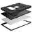 Dual-Color Splicing Shockproof PC + Silicone Protector with Kickstand for iPad Air (2020) / Air (2022) - Black / Black - 3