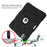 Dual-Color Splicing Shockproof PC + Silicone Protector with Kickstand for iPad Air (2020) / Air (2022) - Black / Black - 4