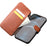 QIALINO For iPhone 12 Pro Max 6.7 inch Magnetic Clasp Cowhide Leather Wallet Case Stand Cover - Light Brown - 2