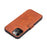QIALINO For iPhone 12 Pro Max 6.7 inch Magnetic Clasp Cowhide Leather Wallet Case Stand Cover - Light Brown - 3