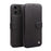 QIALINO Commercial Magnetic Clasp Top Cowhide Leather Case for iPhone 12 mini Cover - Black - 1