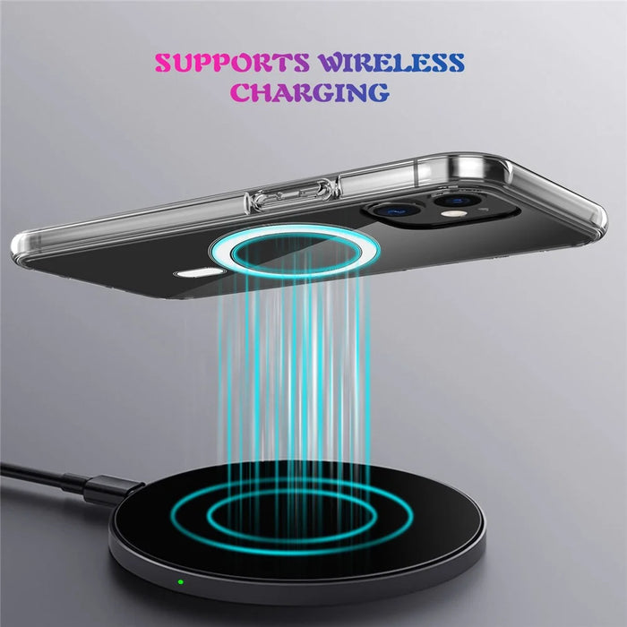 Clear TPU Phone Protective Back Cover [Support Wireless Charge] for iPhone 12 mini 5.4 inch - 5