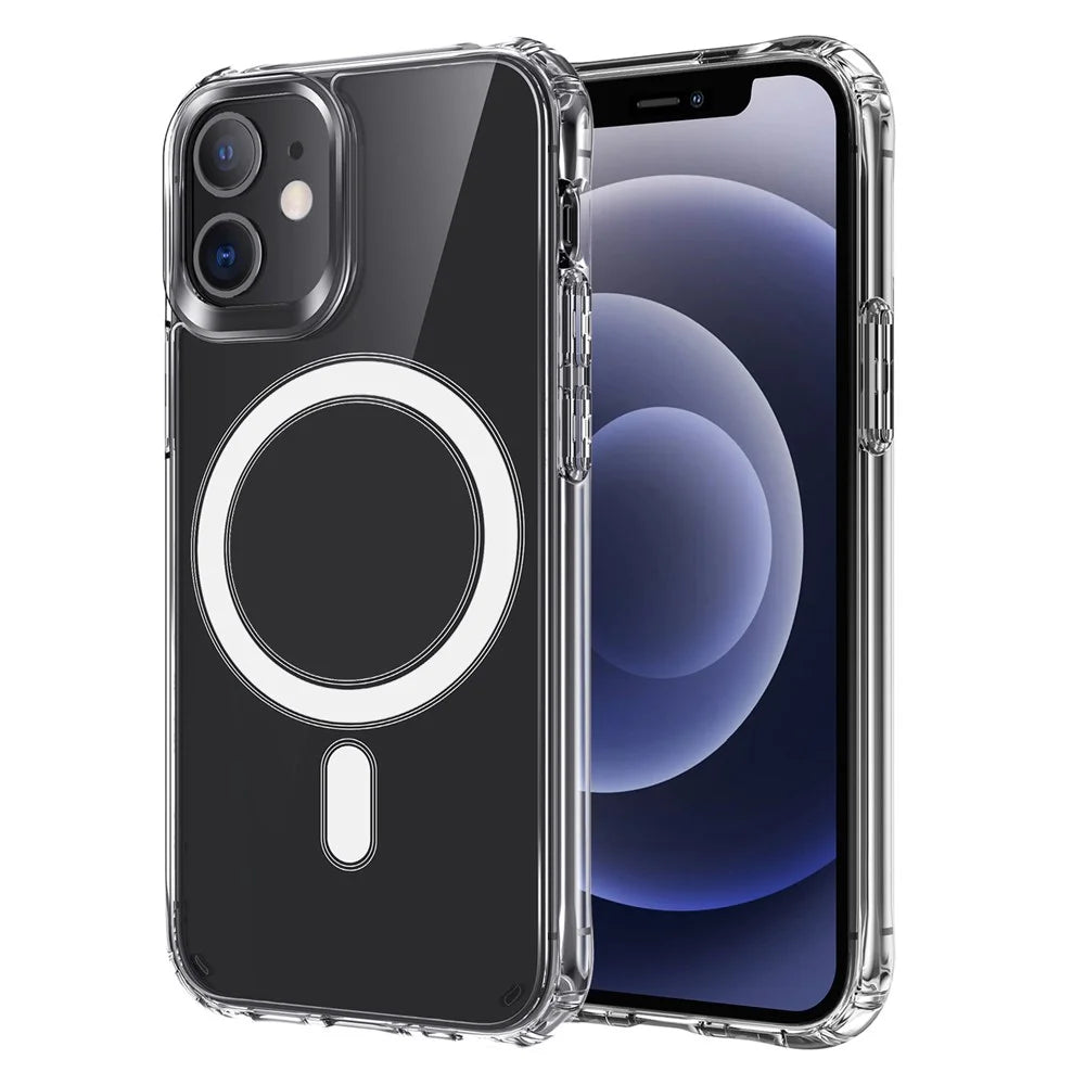Clear Style Acrylic + TPU Case for iPhone 12/12 Pro Shockproof Cover - 1
