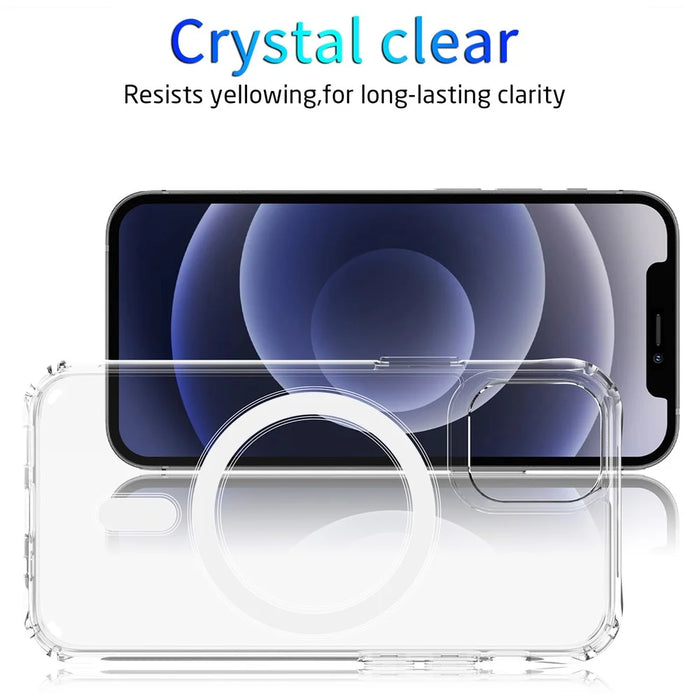 Clear Style Acrylic + TPU Case for iPhone 12/12 Pro Shockproof Cover - 2