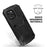R-JUST Shockproof Dustproof Waterproof Protector Case for iPhone 12 Pro Max Kickstand Shell with Accurate Cut-outs  - Black - 2