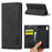 LC.IMEEKE Leather Wallet Stand Strong Magnetic Phone Protective Shell for iPhone XS Max - Black - 1