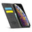 LC.IMEEKE Leather Wallet Stand Strong Magnetic Phone Protective Shell for iPhone XS Max - Black - 7