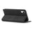 LC.IMEEKE TPU + PU Leather Strong Magnetic Phone Protective Shell for iPhone XR - Black - 4