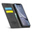 LC.IMEEKE TPU + PU Leather Strong Magnetic Phone Protective Shell for iPhone XR - Black - 6