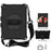 Honeycomb Texture Swivel Kickstand Shoulder Strap + Handy Strap Tablet Cover Case for iPad 10.2 (2021)/(2020)/(2019) - Black/Black - 1