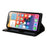 CMAI2 PU Leather Phone Cover Case with Card Holder for iPhone 12 Pro Max - Black - 5