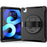 PC + TPU Cover Case with Pen Slot and 360° Swivel Kickstand Shell for iPad Air (2020)/Air (2022) - Black - 2