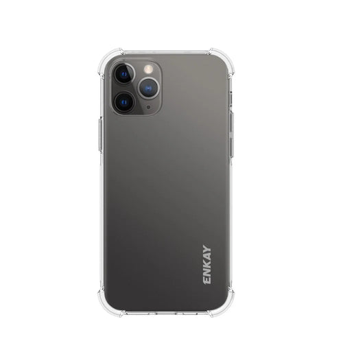ENKAY Shockproof Clear TPU Case for iPhone 12/12 Pro Frosted Anti-slip Cover - 1
