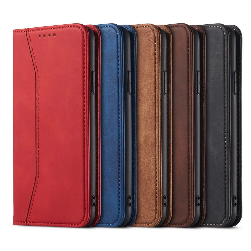 Fantasy Series Auto-absorbed Leather Wallet Stand Case for iPhone 12 Pro Max - Black - 5