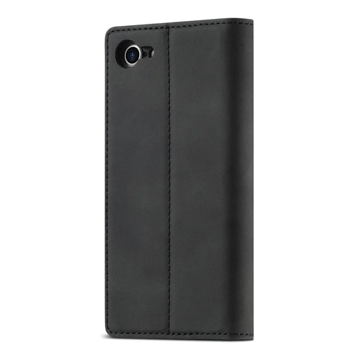 LC.IMEEKE Strong Auto-Absorbed Business Style Leather Phone Cover Shell for iPhone 7/8/SE (2020)/SE (2022) - Black - 2