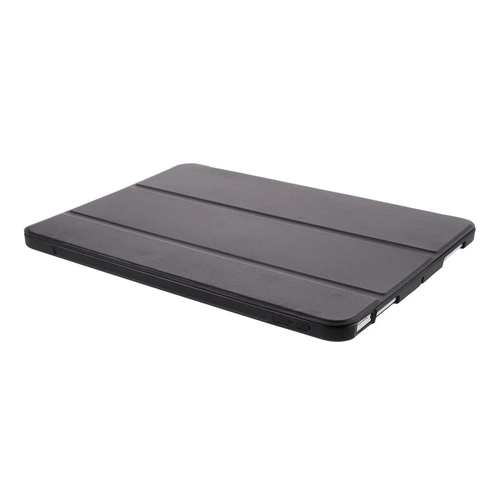 Tablet Shell for iPad Air 11 (2026) / (2025) / (2024) / Air (2022) / (2020) Tri-Fold Stand Silicone + Leather Case - Black - 5