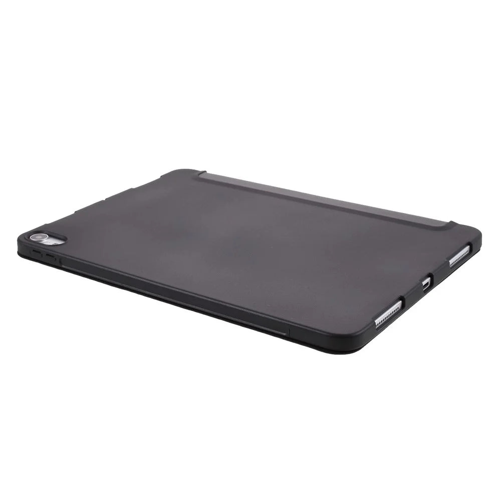 Tablet Shell for iPad Air 11 (2026) / (2025) / (2024) / Air (2022) / (2020) Tri-Fold Stand Silicone + Leather Case - Black - 6