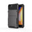 Flip Card Holder TPU+PC Hybrid Protector Cover for iPhone SE (2020) / SE (2022) / 8 / 7 4.7 inch - Grey - 1