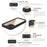 REDPEPPER Dot+ Series Transparent Back IP68 Waterproof PC+TPU Phone Case for iPhone 12 Pro - Black - 3