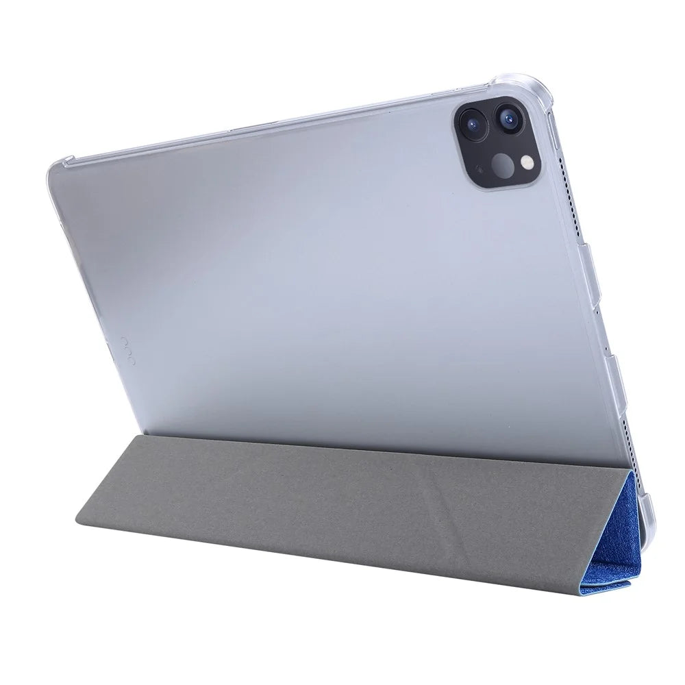 Silk Texture Origami Stand Leather Smart Tablet Cover Shell for iPad Air 11 (2026) / (2025) / (2024) / Air (2022) / (2020) - Dark Blue - 7