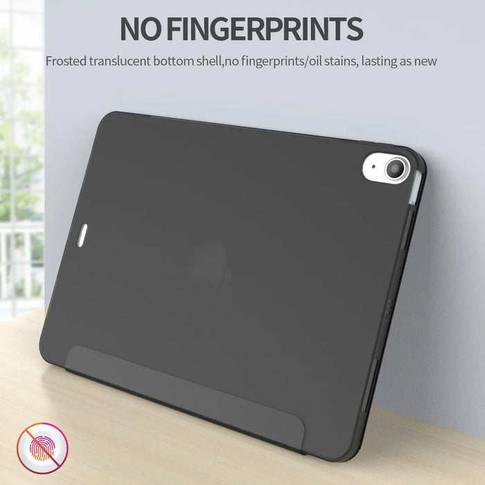 Tri-Fold Stand TPU + Leather Tablet Cover for iPad Air 11 (2026) / (2025) / (2024) / Pro 11 (2018)//Air (2022) / Air (2020) - Black - 4
