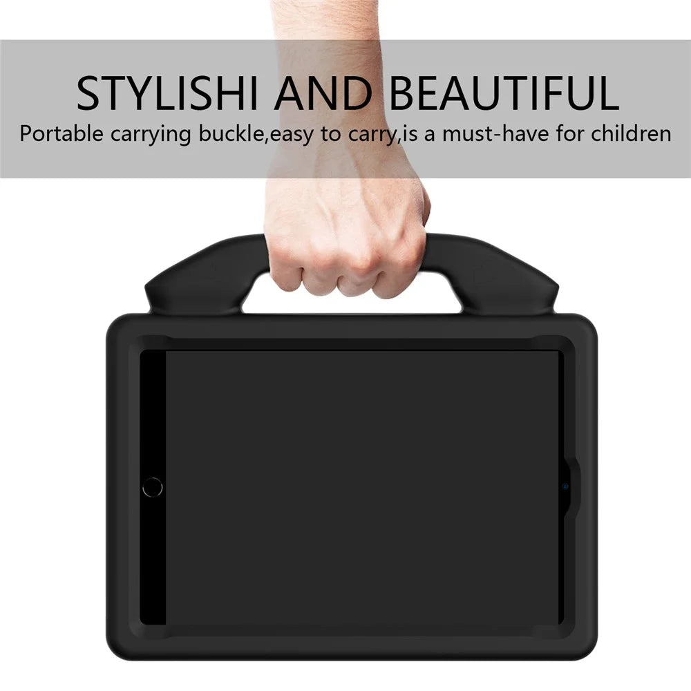 Anti-shock Kickstand Thumb EVA Tablet Case for iPad mini (2019) 7.9 inch / mini 4 - Black - 2