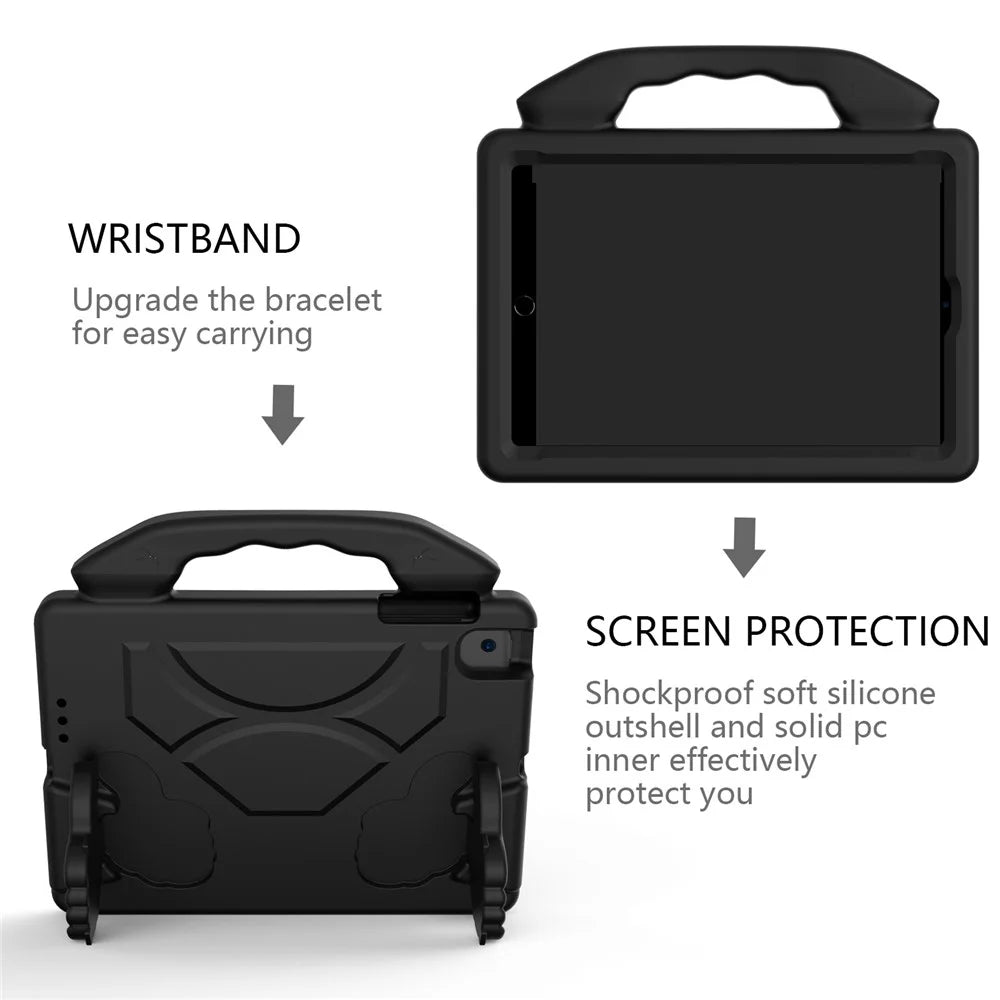 Anti-shock Kickstand Thumb EVA Tablet Case for iPad mini (2019) 7.9 inch / mini 4 - Black - 4