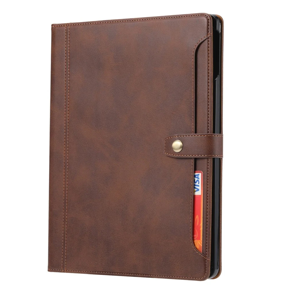 PU Leather Wallet Tablet Stand Protector Cover with Pen Slot for iPad Air 11 (2026) / (2025) / (2024) / Air (2020) / Air (2022) - Brown - 2