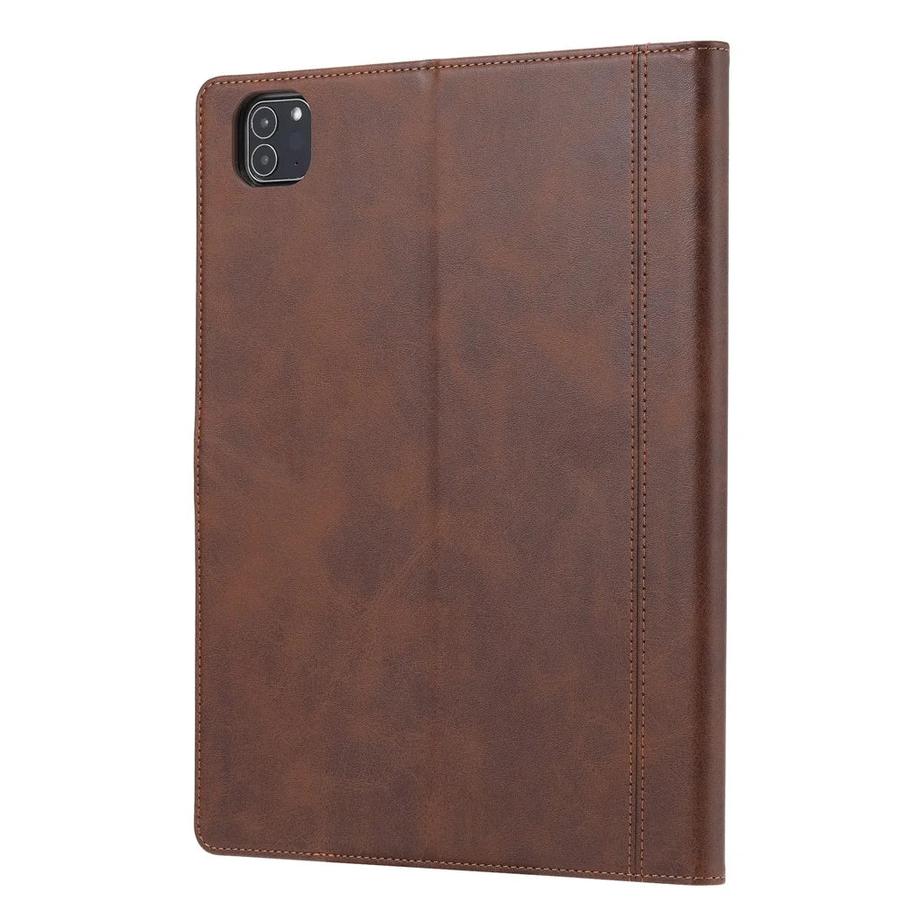 PU Leather Wallet Tablet Stand Protector Cover with Pen Slot for iPad Air 11 (2026) / (2025) / (2024) / Air (2020) / Air (2022) - Brown - 3