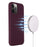 Magnetic Absorption Liquid Silicone Cell Phone Cover [Support Magnetic Wireless Charge]  iPhone 12 Pro Max Magnetic - Wine Red - 3