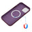 Magnetic Absorption Liquid Silicone Cell Phone Cover [Support Magnetic Wireless Charge]  iPhone 12 Pro Max Magnetic - Wine Red - 4