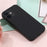 Magnetic Absorption Liquid Silicone Cell Phone Cover [Support Wireless Charge] for iPhone 12 mini Compatible with MagSafe - Black - 6
