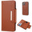 PU Leather Wallet Cell Phone Shelf Cover with Detachable Inner TPU Case for iPhone 12 Pro / iPhone 12 - Brown - 1
