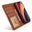 PU Leather Wallet Cell Phone Shelf Cover with Detachable Inner TPU Case for iPhone 12 Pro / iPhone 12 - Brown - 3