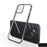 SULADA Ultra Thin Electroplating Frame + Clear TPU Protective Cover for iPhone 12 Pro Max - Black - 1