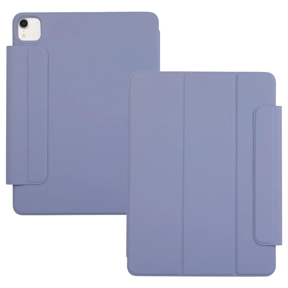 Hard PC + PU Leather Tablet Cover Shell with Magnetic Buckle for iPad Pro 12.9 (2022) / (2021) / (2018) / (2020) - Purple - 1