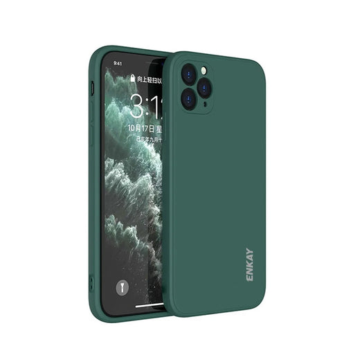 ENKAY HAT PRINCE ENK-PC065 Precise Hole Opening Shock Absoption Silicone Phone Cover Case for iPhone 11 Pro - Green - 1
