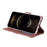 For iPhone 12 mini Marbel Pattern Lacquered Leather Protection Case - Light Pink - 3