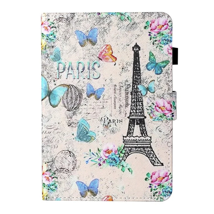 Universal Pattern Printing Leather Tablet Case for iPad 9.7-inch (2017)/(2018)/iPad Air (2013)/Air 2 - Eiffel Tower - 2