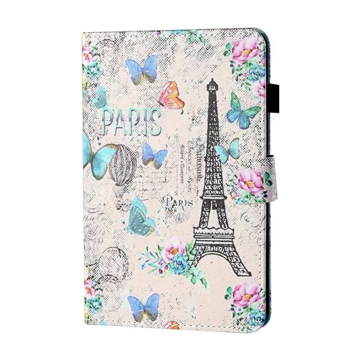Universal Pattern Printing Leather Tablet Case for iPad 9.7-inch (2017)/(2018)/iPad Air (2013)/Air 2 - Eiffel Tower - 3