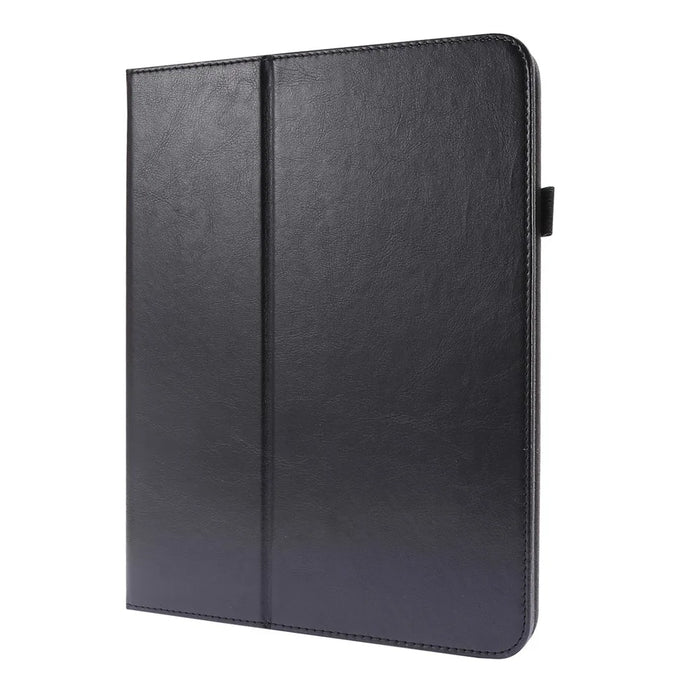 Crazy Horse Texture Two-Fold Design Leather Case for iPad Air (2020) / Air (2022) / iPad Pro 11-inch (2020) (2021) (2022) - Black - 2
