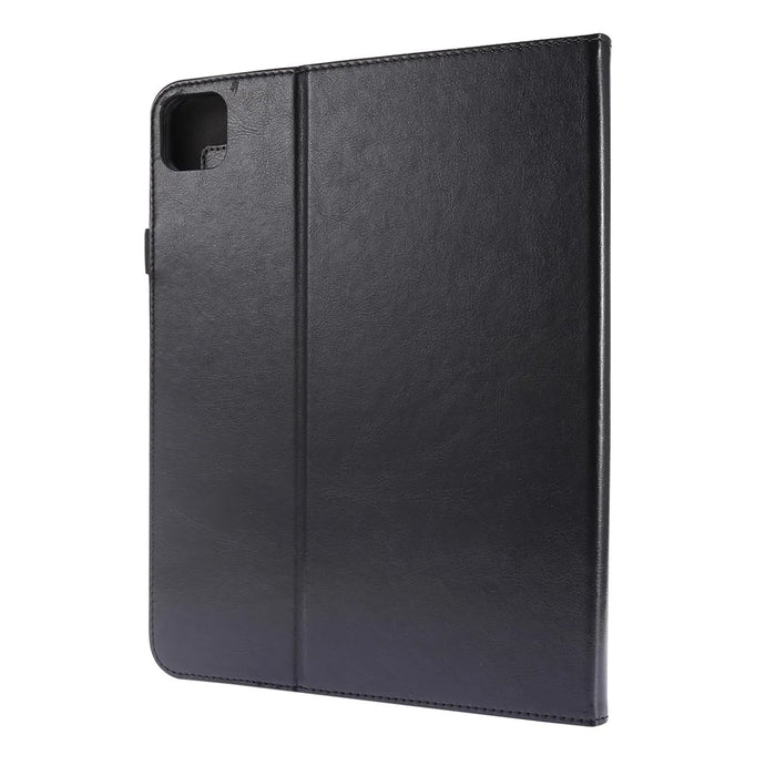Crazy Horse Texture Two-Fold Design Leather Case for iPad Air (2020) / Air (2022) / iPad Pro 11-inch (2020) (2021) (2022) - Black - 3