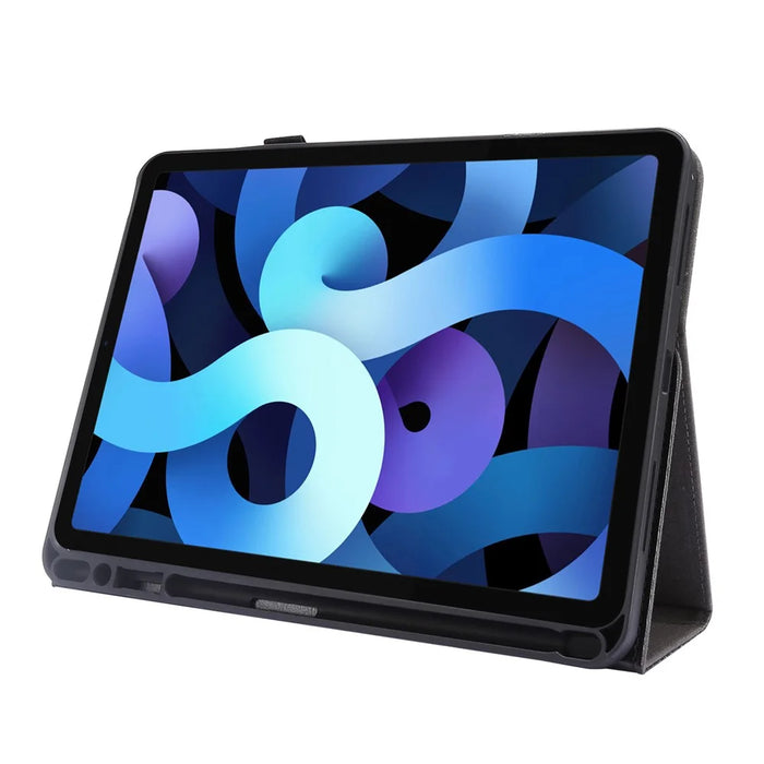 Crazy Horse Texture Two-Fold Design Leather Case for iPad Air (2020) / Air (2022) / iPad Pro 11-inch (2020) (2021) (2022) - Black - 7