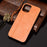 PU Leather Coated PC + TPU Hybrid Case for iPhone 12 Pro Max - Brown - 6