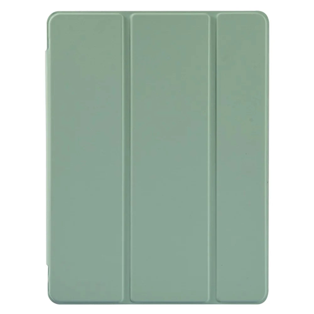 Leather Cover + Transparent TPU Inner Case with Pen Slot for iPad Air (2020)/Pro 11-inch (2018) - Light Green - 2